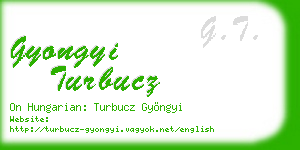 gyongyi turbucz business card